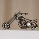 GobekUsa 14cm Retro Motorcycle Model Metal Figurine Home Decor & Toy