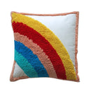 GobekUsa Geometric Hand-Embroidered Tassel Pillowcase