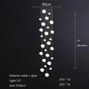 GobekUsa Glass Ball LED Pendant Lights for Home Decor, Living/Dining Room, Bar, & Stairs