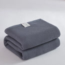 GobekUsa Cotton Honeycomb Towel Blanket for Single Double - Breathable Cozy Sofa Cover