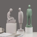 GobekUsa Abstract People Resin Statue Set for Modern Home Decor
