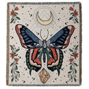 GobekUsa Boho Floral Cotton Blanket - Soft Bedspread for Beds, Sofa & Living Room