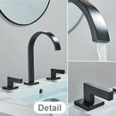 GobekUsa Crystal Handle Gold Bathroom Basin Faucet Three Hole Mixer for Bathtub