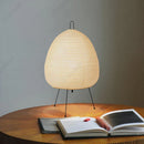 GobekUsa Akari Noguchi Table Lamp: Japanese Design Rice Paper Standing Light for Home & Bar Décor