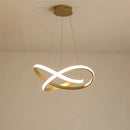 GobekUsa Aluminum Line Pendant Light: Modern Creative Dining Room Ceiling Lamp