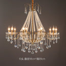 GobekUsa French Pearl Chandelier, Elegant Retro Design for Luxurious Living Spaces