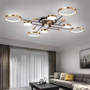 GobekUsa Gold/Black Pendant Light Chandelier for Living Room Dining Bedroom - Modern Nordic Ceiling Lamps