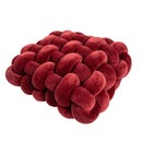 GobekUsa Knot Square Pillows: Handmade Decor for Living Room, Bedroom, Office in Grey