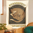 GobekUsa Cute Cat Tapestry Wall Hanging for Purrfect Proportions & Boho Decor