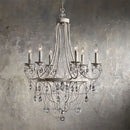 GobekUsa Iron Art Crystal Candle Pendant Light for Home & Hospitality Decor
