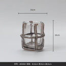 GobekUsa Clear Glass Cross Flower Vase - Home Decor & Terrarium Display