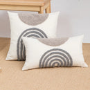 GobekUsa Half Circle Loop Tufted Cushion Cover Embroidered Pillow Covers for Living Room