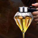 GobekUsa Diamond Glass Syrup Honey Dispenser Kitchen Seasoning Container Jar