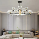 GobekUsa Crystal Chandelier Modern Luxury Light for Living Hall Dining Bedroom