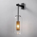 GobekUsa Gold Glass Wall Lamp: Post-modern E14 Industrial Sconce for Home Decor