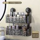 GobekUsa Bathroom Shelf Suction Cup Storage Rack - Wall Mounted Draining Basket