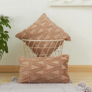 GobekUsa Embroidered Diamond Cushion Cover for Modern Living Room Decor