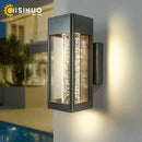 GobekUsa Crystal Bubble Glass Wall Lamp 11W LED Outdoor Sconce IP65 Garden Light
