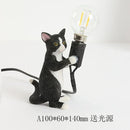 GobekUsa Cat Resin Table Lamp for Children's Bedroom Decor