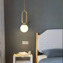GobekUsa Glass Ball Pendant Lights Dining Decor Chandeliers Kitchen Hanging Lamp Fixture