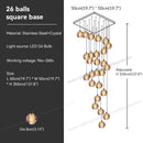 GobekUsa Crystal Bubble Ball Pendant Light for Home Decor and Hospitality Spaces