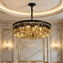 Contemporary Crystal Chain Pendant Light
