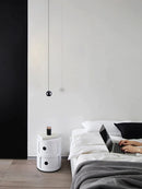 GobekUsa LED Aluminum Ball Pendant Light: Minimalist Nordic Chandelier for Bedroom Decor