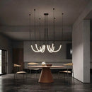 GobekUsa Linear Creative Chandelier for Living Room Lobby, Bedroom, Hotel, Restaurant Lighting