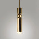 GobekUsa Black Gold LED Tube Pendant Lamp for Home Shop Decoration