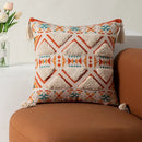 GobekUsa Bohemian Floral Throw Pillow Cover with Tassels