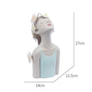 GobekUsa Butterfly Girl Sculptures: Pink Room Decor & Fairy Garden Art for Modern Bedroom