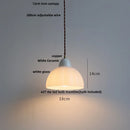 GobekUsa Copper White Glass LED Pendant Lamp for Modern Living Room Decor