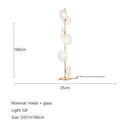 GobekUsa Glass Shade LED Floor Lamp for Home Decor, Living Room, Bedroom, Minimalist Design