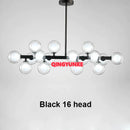 GobekUsa Glass Ball Chandelier for Living Room - Modern Nordic Kitchen Island Ceiling Light