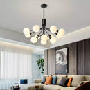 GobekUsa Gold Glass Ball Chandelier: Luxury LED Lighting for Dining Room, Kitchen, Cafe
