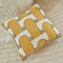 GobekUsa Geometric Tufted Plush Cushion Cover for Stylish Home Decor