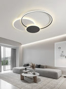 GobekUsa Circles LED Ceiling Lights Modern Minimalism Dimmable Bedroom Lamp Fixtures