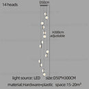 GobekUsa LED Oval Chandelier for Modern Indoor Lighting in Bedroom and Living Room