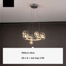 GobekUsa Glass Ball G9 LED Chandelier: Modern Minimalist Nordic Design