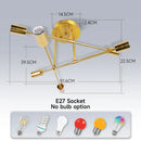 GobekUsa LED Ceiling Chandelier Pendant Light for Kitchen Living Room Home Decor