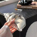 GobekUsa Conch Ashtray: Silver Plated, Windproof Ceramic, Smoking Accessories, Home & Office ******************************************************************************/