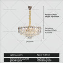 GobekUsa Crystal Chandelier: Luxury French Style Light for Elegant Living Room & Dining Area
