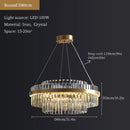 GobekUsa Crystal Hanging Lamp for Luxurious Living Room Decor