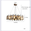 GobekUsa Crystal LED Chandelier: Modern Luxury Indoor Hanging Lamp, Living Room Decor