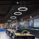 GobekUsa Crystal Ring Ceiling Chandelier Modern Circle Pendent Lamp LED Hanging Light Fixtures
