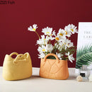 GobekUsa Handwoven Ceramic Vase: Decorative Flower Pot for Home Décor and Floral Arrangement
