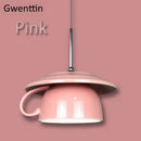 GobekUsa Ceramic Cup Pendant Light: Stylish LED Hanging Lamp for Home Decor and Kitchen