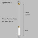 Minimalist White Linear Pendant Light In Aluminum