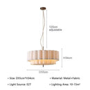 Wabi-Sabi White Fabric Pendant Light by DecorClear.com