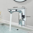 GobekUsa LCD Sensor Basin Faucet Hot Cold Water Mixer Tap Touchless Vanity Faucet